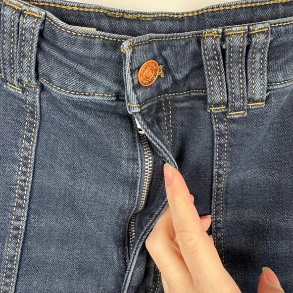 Pilcro Dark Blue Flare Jeans - Picture 3 of 13